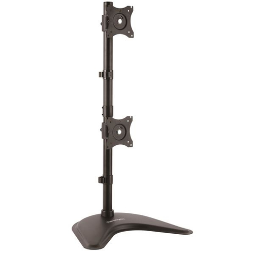 [MNS35869] Soporte vertical acero para 2 monitores base ajustable vesa