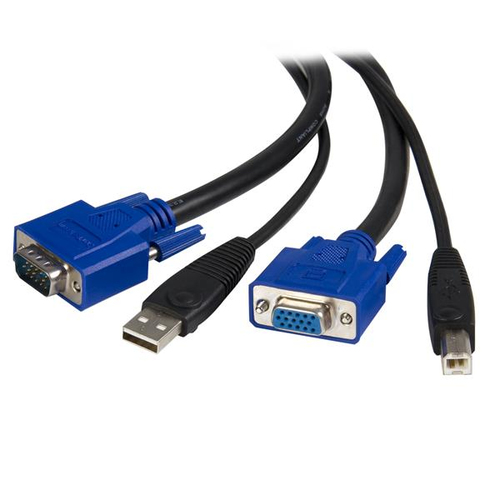 [WIR1769] Cable kvm universal 2 en 1 ps/2 hd-15 vga de 3m  .