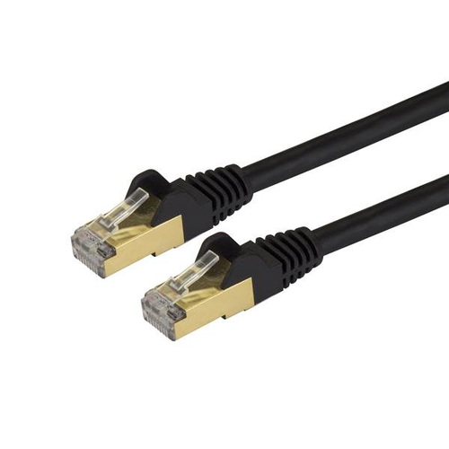[WIR1782] Cable de red ethernet cat6a blindado stp de 0.9m negro