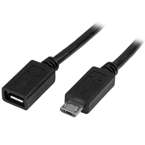 [WIR1795] Cable 50cm micro usb extensor alargador macho a hembra  .
