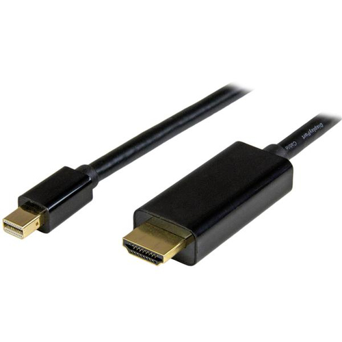 [WIR1807] Cable convertidor ultrahd 4k mini displayport a hdmi 2m negro.