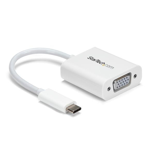 [WIR1808] Adaptador video usb-c 3.1 vga convertidor usb type-c vga blanc.