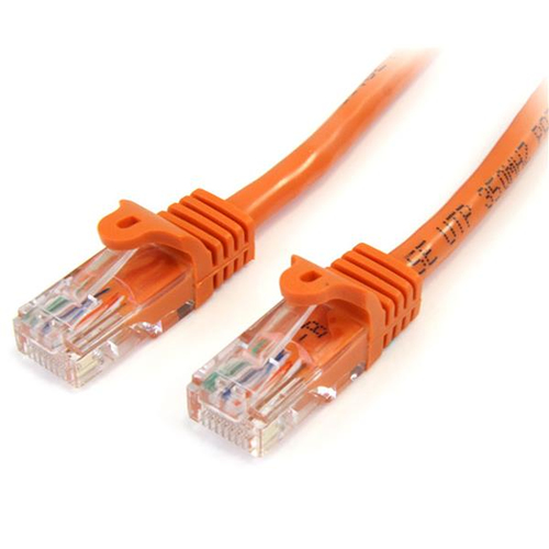 [WIR1814] Cable 1m naranja red 100mbps cat5e ethernet rj45 snagless