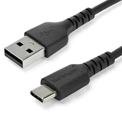 [WIR1876] Cable usb 2.0 a usb-c de 2 m negro - con fibra aramida