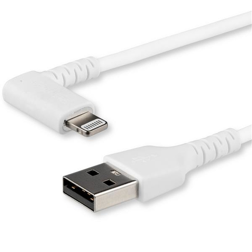 [WIR1885] Cable acodado usb a lightning para iphone de 2m - mfi - blanco