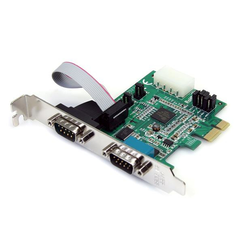 [ACC699326] Tarjeta adaptadora serial pcie rs232 2 puertos - uart 16950 - lp