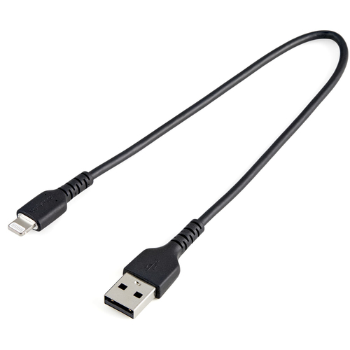 [WIR1944] Cable usb a lightning negro de 30cm - certificacion mfi de apple