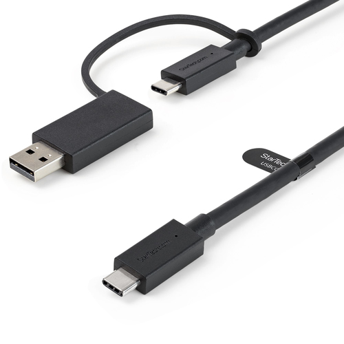 [WIR1953] Cable usb tipo c de 1m con ada ptador usb-a para docks híbridas