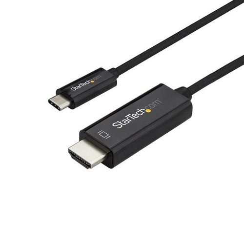 [WIR1969] Cable adaptador de 3m usb-c a hdmi 4k 60hz negro