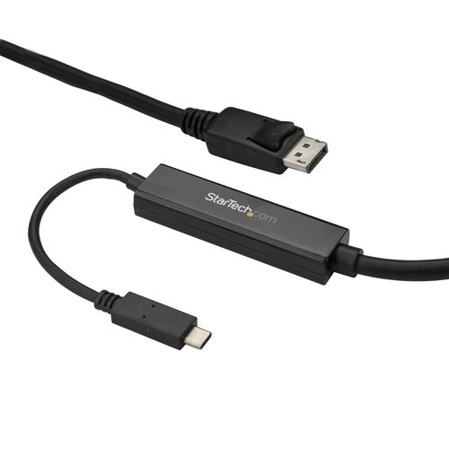 [WIR1970] Cable adaptador de 3m usb-c a displayport 4k 60hz negro