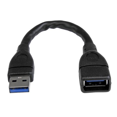 [WIR1979] Cable de 15cm extensor usb 3.0 usb superspeed negro