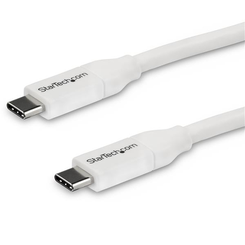 [WIR2006] Cable de 4m usb-c a usb tipo c con pd 5a usb 2.0 blanco