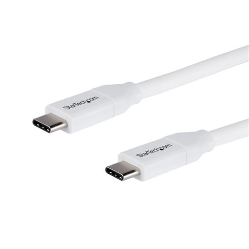 [WIR2008] Cable de 2m usb-c a usb tipo c con pd 5a usb 2.0 blanco