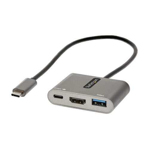 [WIR2053] Adaptador multipuertos usbc a hdmi de 4k pd 3.0 usb 3.0
