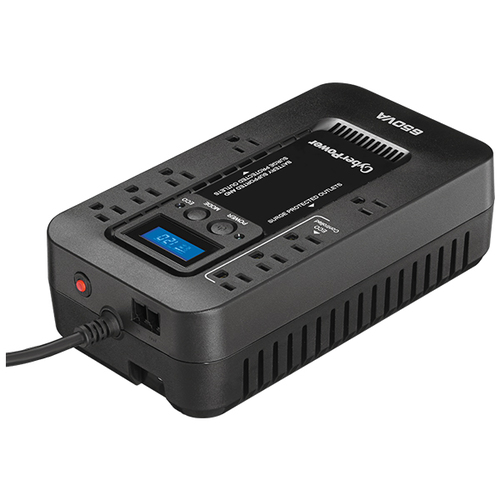 [POW52052] Nobreak ups cyberpower ec650 650va/390w lcd eco standby 8cont rj