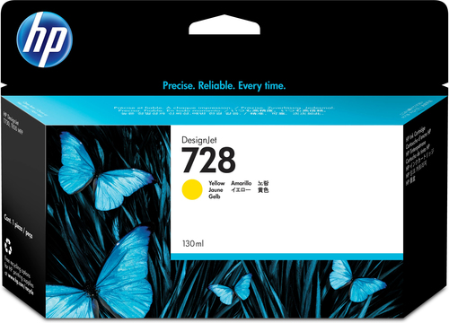 [PRI3558] Hp 728 amarillo 130ml tinta amplio formato f9j65a