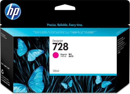 [PRI3560] Hp 728 magenta 130ml tinta amplio formato f9j66a