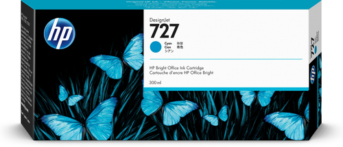 [PRI3561] Hp 727 cyan 300ml tinta amplio formato f9j76a