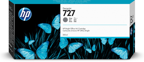 [PRI3563] Hp 727 gris 300ml tinta amplio formato f9j80a