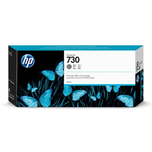 [PRI3575] Cartucho De Tinta HP 730 Color Gris De Amplio Formato 300ml 