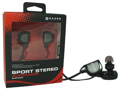 [AUD70855] Audifono sport bluetooth sonido stero alcane 10m batt 6 5hrs