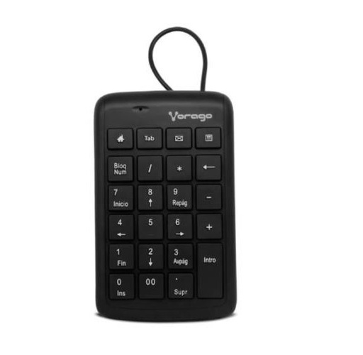 [KNM180920] Teclado Numérico Vorago KB-105 Alámbrico USB Color Negro