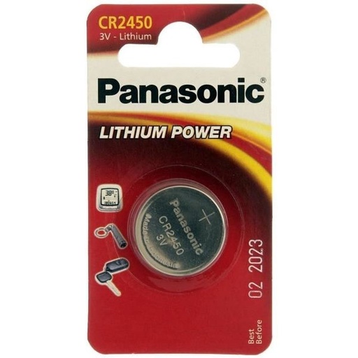[POW52124] Batería de litio tipo moneda 3v / cr2450 ( batería no recargable )
