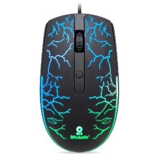 [KNM180939] Mouse Gamer BRobotix Óptico Storm RGB Alámbrico USB-A 1600DPI
