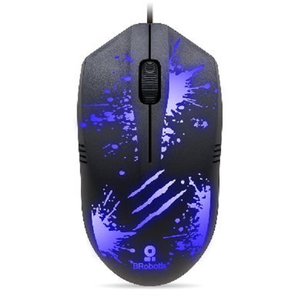 Mouse Gamer BRobotix Óptico Xplosion RGB Alámbrico USB 1500DPI