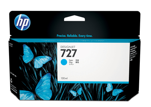 [PRI3739] Hp 727 cyan 130ml tinta amplio formato b3p19a
