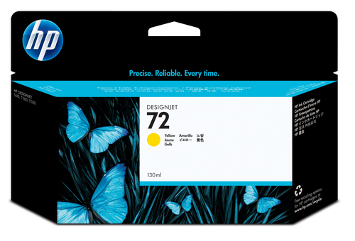 [PRI3747] Hp 72 amarillo 130ml tinta amplio formato c9373a