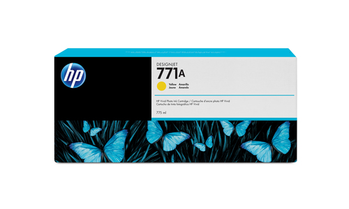 [PRI3773] Hp 771 amarillo 775ml tinta amplio formato b6y18a