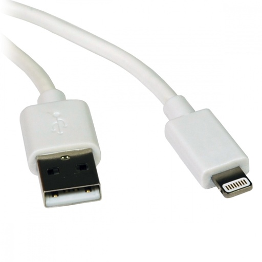 [WIR2245] Cable usb de sinc/carga c conector lightning blanco 0.91m.