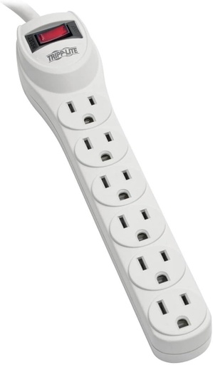 [POS504] Supresor de picos tripp lite 6 contactos 180j 0.6m cable gris