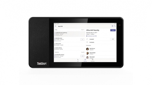 [COM32412] Lenovo Asistente ThinkSmart Con Micrófono, HD, Negro