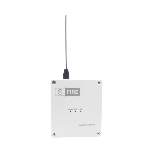 [ACC699599] Transmisor Inalámbrico SFIRE Entrada de 2 Contactos Secos NA 2500 Metros Distancia Máxima de Transmisión Linea de Vista