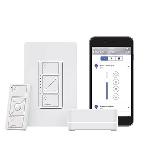 [ACC699601] Regulador Inteligente con Hub y Control Remoto P-BDGPRO-PKG1W Lutron para Iniciar su Casa Inteligente, Hub Controlador Blanco