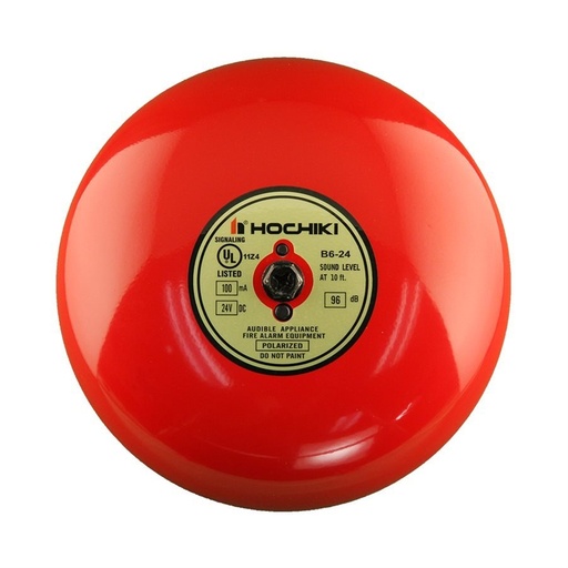 [SEC6997] Campana para alarma de incendio, 6 pulgadas, 24 vcd