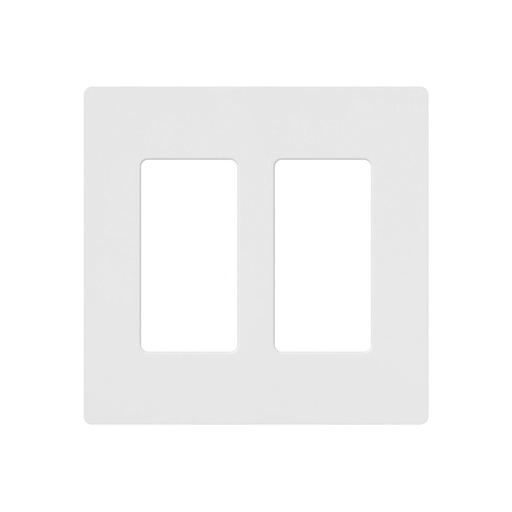 [CAS54] Placa de Pared 2 Espacios para Atenuador Dimmer Apagador ó Control Remoto Inalámbrico LUTRON