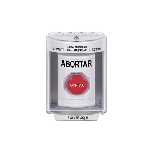 [ACC699823] Botón De Aborto Con Cubierta Protectora De Policarbonato Súper Resistente Y Restablecimiento Con Llave