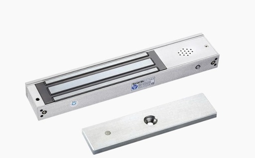 [SEC7136] Chapa magnética 600lb con  buzzer de alarma de puerta abierta / led indicador de estado /  sensor de estado de placa/ libre de m