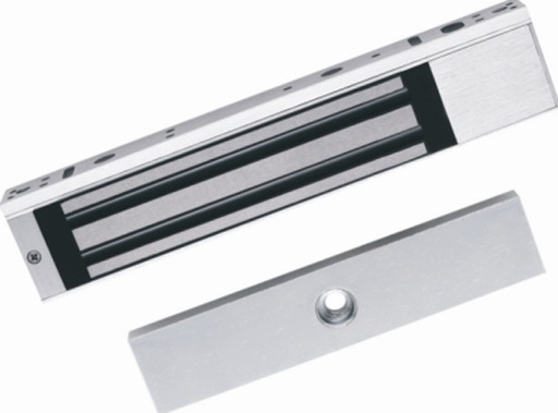 [SEC7137] Chapa magnética de 600 lbs (280 kg) / montaje en puerta normal o de vidrio / certificado ce /  para uso en interior / indicador 