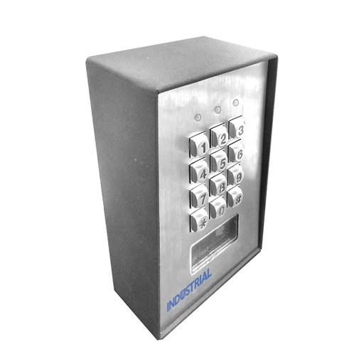 [SEC7155] Teclado exterior/interior antivandálico, 3 relevadores, salida wiegand, 1200 usuarios, lector de proximidad