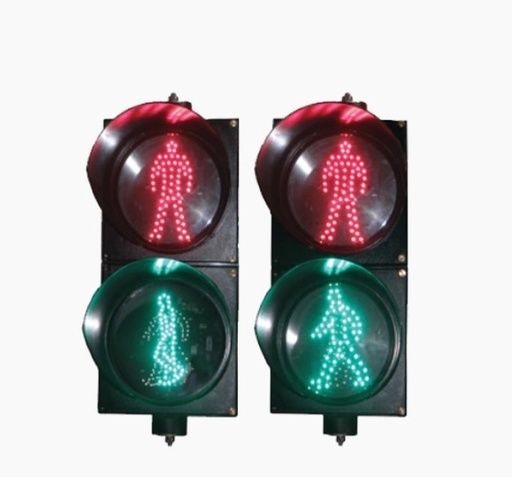 [VID69934] Semáforo peatonal con indicador alto/siga estático