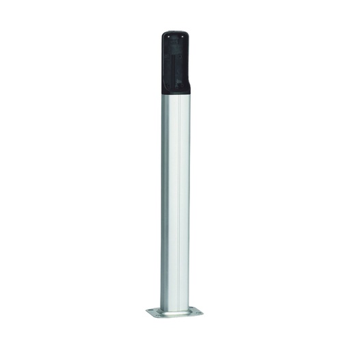 [SEC7304] Base de pvc para fotoceldas came, color plata, altura de hasta 500 mm