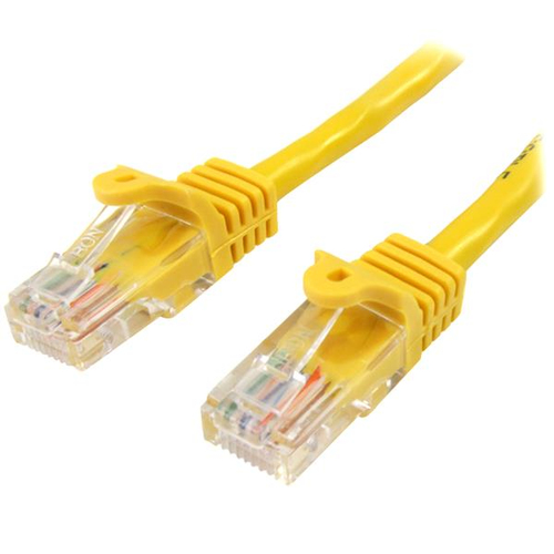 [WIR2512] Cable 1m amarillo red 100mbps cat5e ethernet rj45 snagless