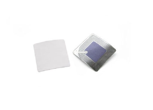 [SEC7782] Paquete con 100 tags etiqueta adherible rf 40 x40 mm