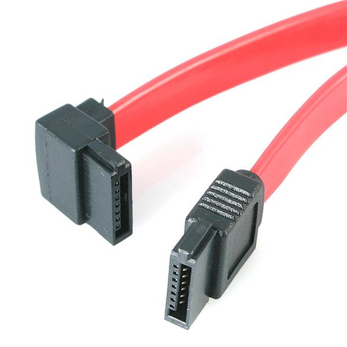 [WIR2532] Cable 45cm sata serial ata en angulo recto izquierdo acodado .