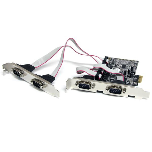 [ACC700003] Tarjeta adaptadora pci express pcie 4 puertos serial rs232 db9 .