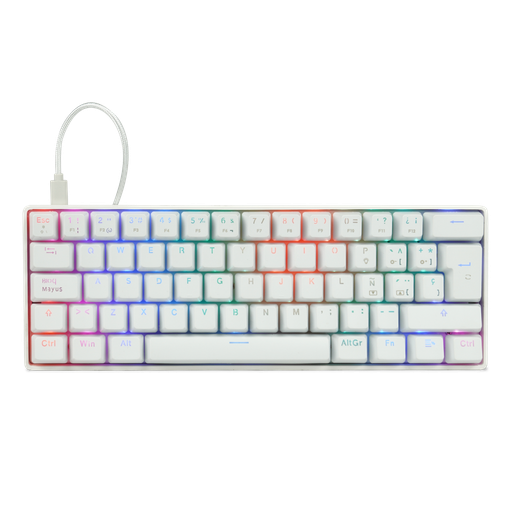 [KNM181032] Teclado Mecánico Gamer Game Factor KBG560 RGB Switch Red Alámbrico Español